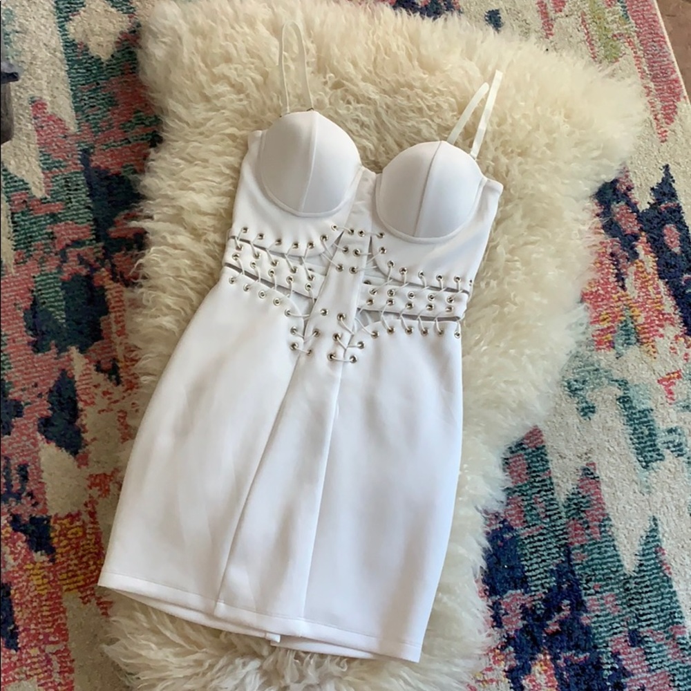 Bebe White Dress